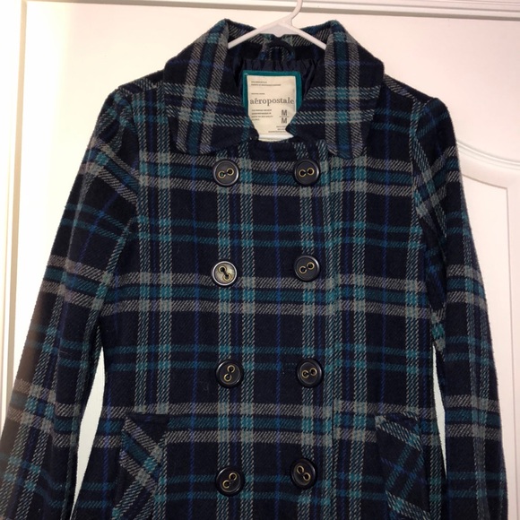 Aeropostale Jackets & Blazers - Aeropostale plaid peacoat